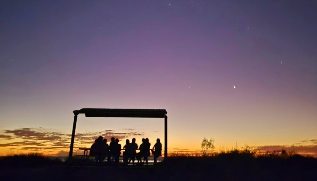 Enjoying a night under the stars