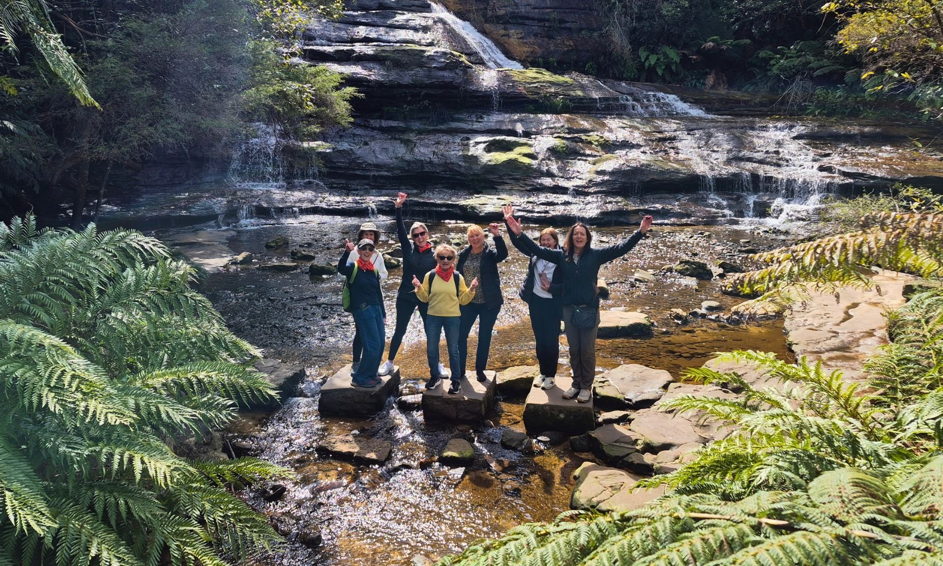 A group of women on a day hike-1