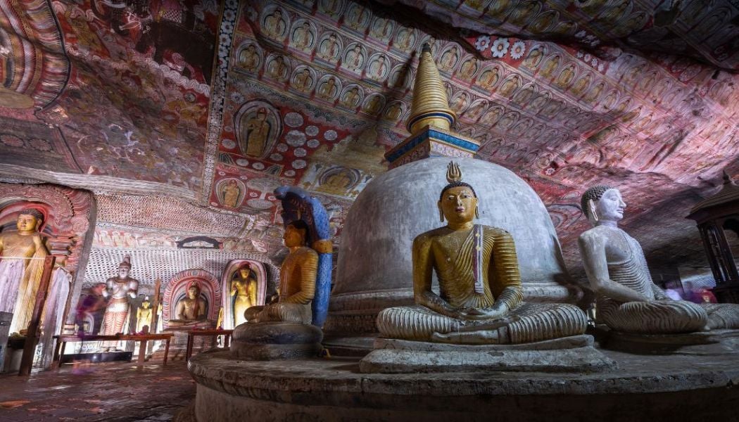 Cave shrine in Sri Lanka