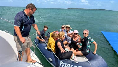 Day trip on a dinghy boat