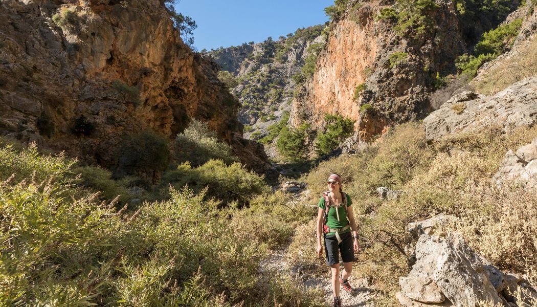 Descending through Aradena Gorge
