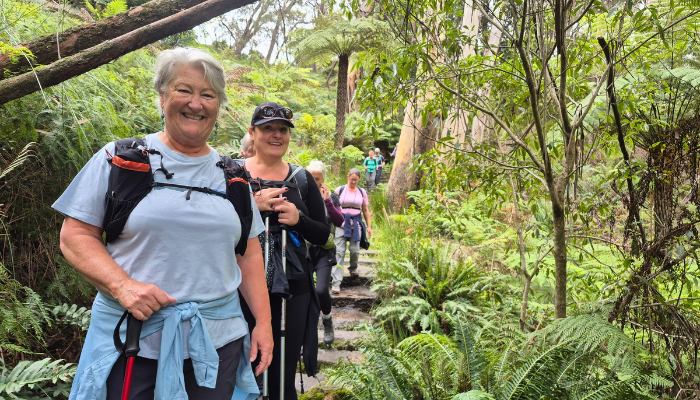 Enjoy luscious trails with like-minded women