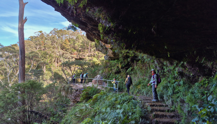 Enjoy massive rock formations during Grand Clifftop Walk