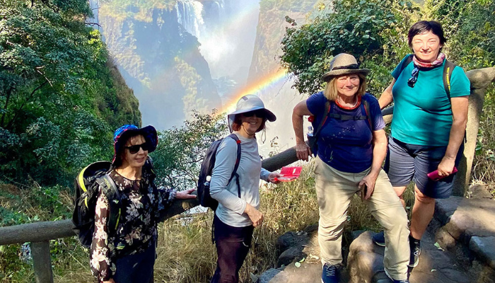 Group photo at Victoria Falls-2