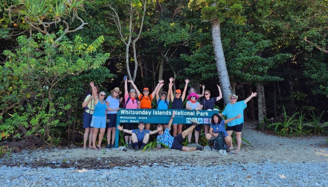Group photo at Whitsunday Islands National Park