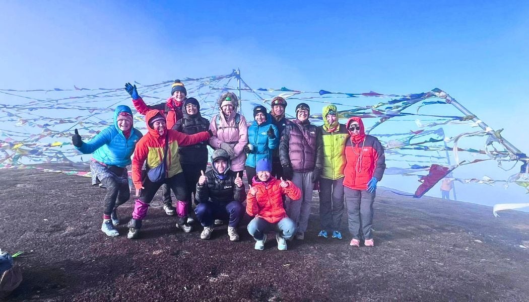Group summit photo on Pikey Peak Nepal-1