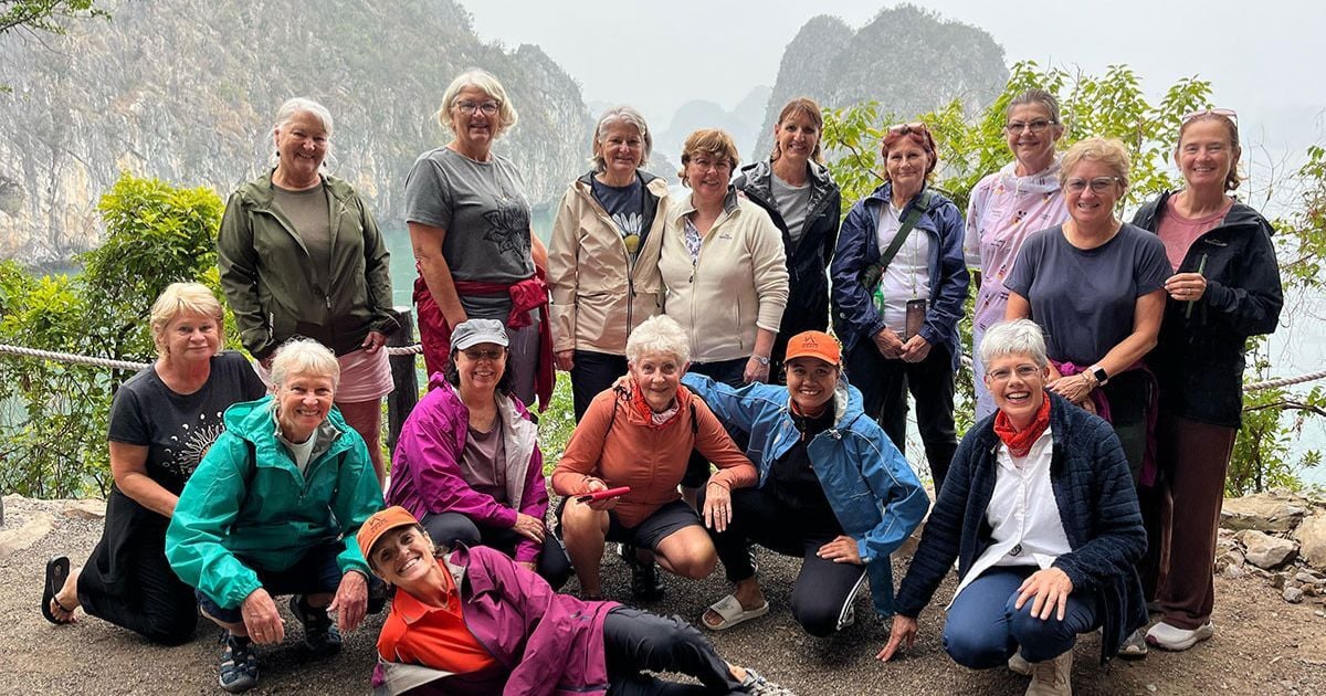 Hiking Group in Vietnam