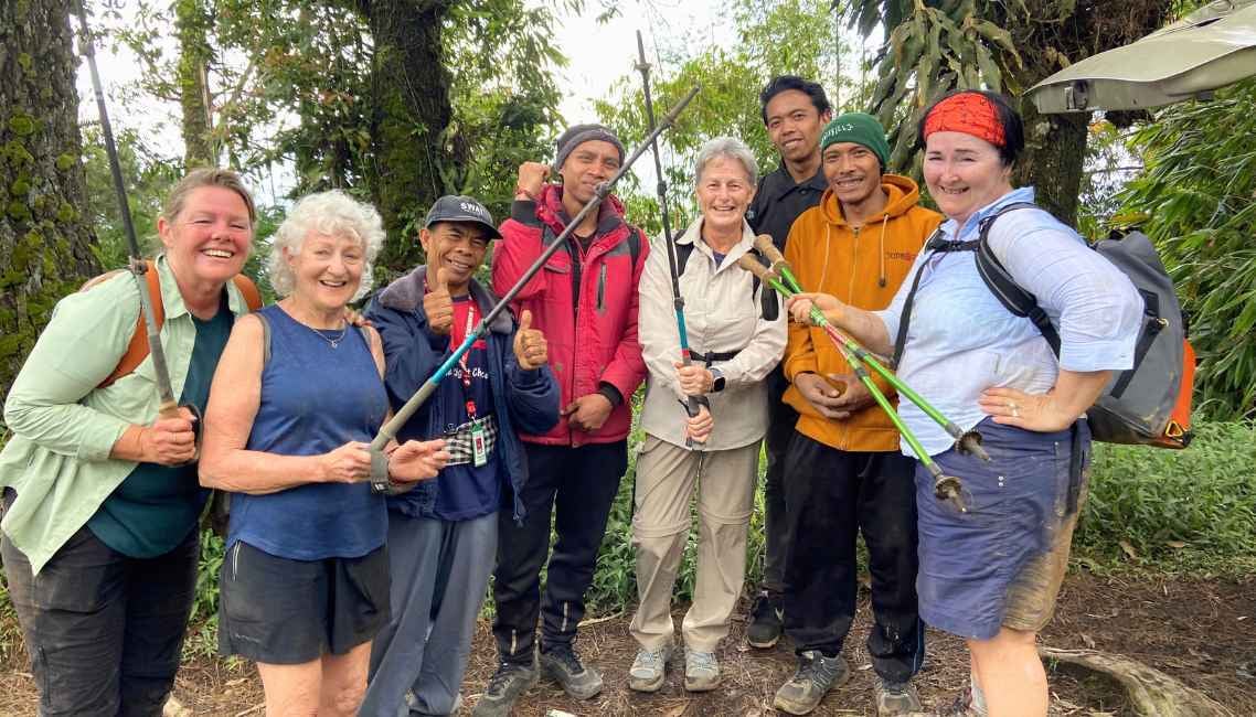 Hiking with locals