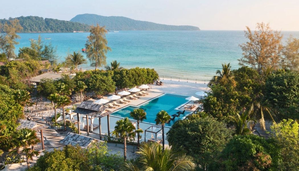 Koh Rong Sanloem beachside pool view