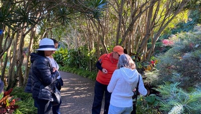 Ladies social walking group in Roma Street Parklands (2)