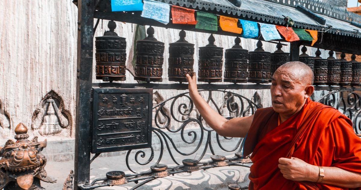 Monk in Bhutan