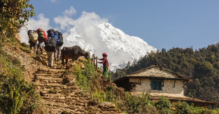 Porters in Nepal