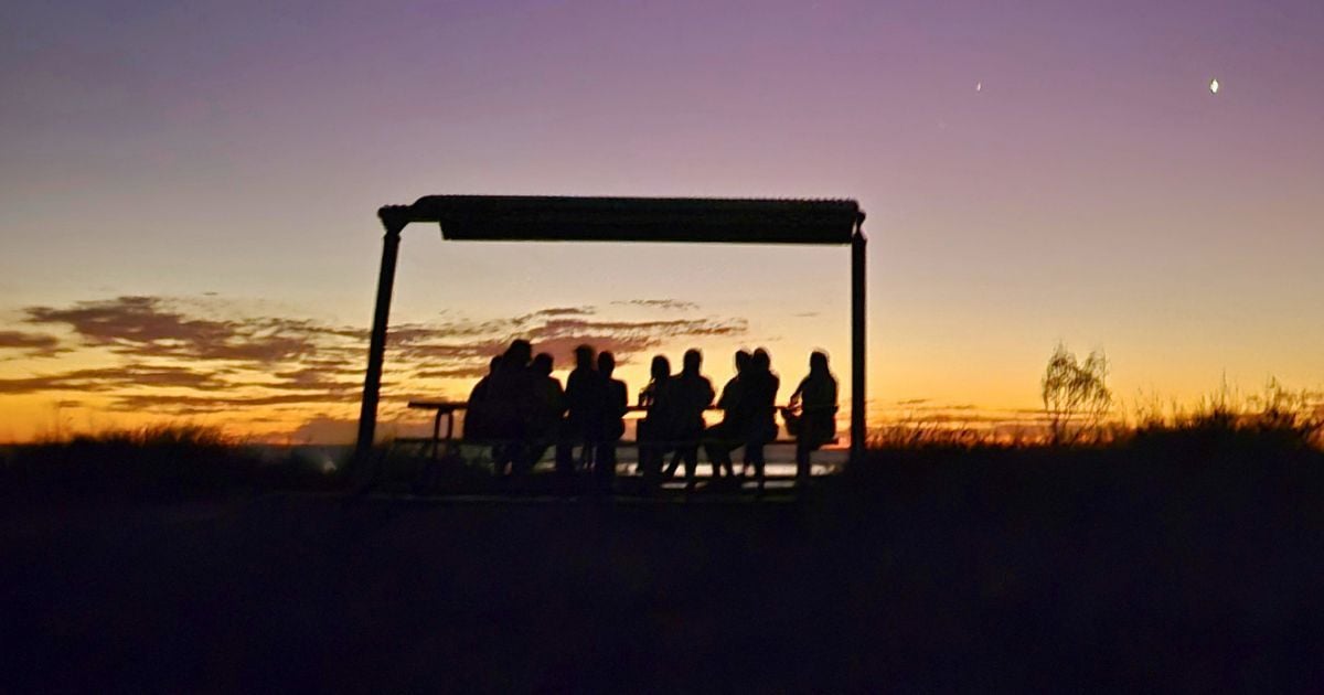 Sunset with the AW women