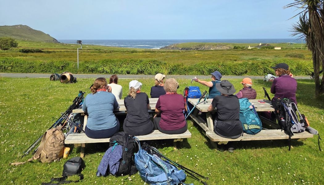 Taking in the coastal views