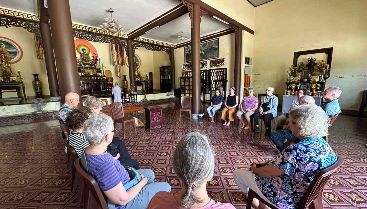 Visiting a Buddhist community near Hue-1