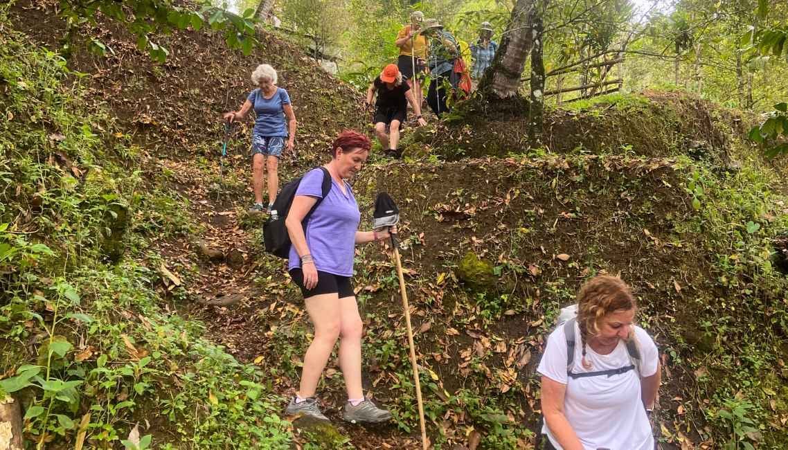 Women trekking in Bali