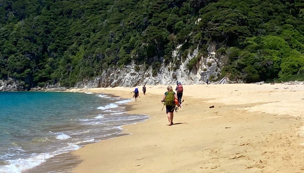 Womens hiking group on the Abel Tasman trail (2)