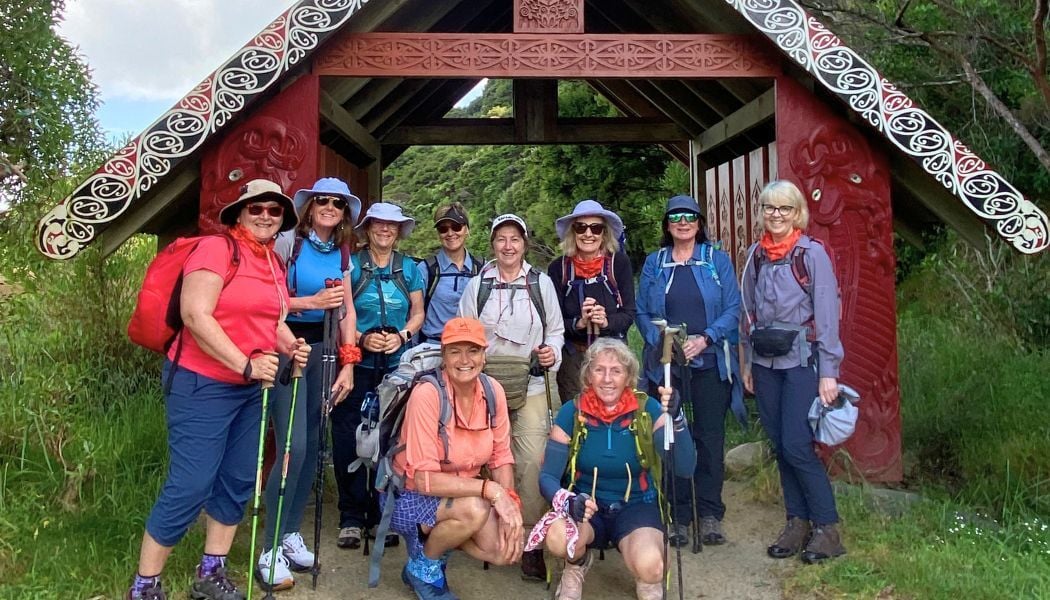 Womens hiking group on the Abel Tasman trail (3)