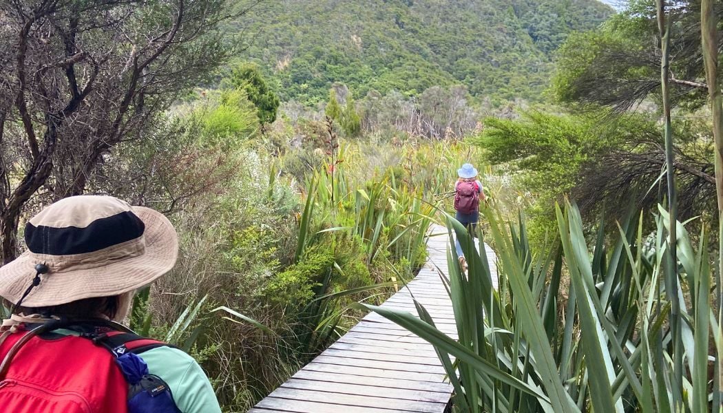 Womens hiking group on the Abel Tasman trail (7)