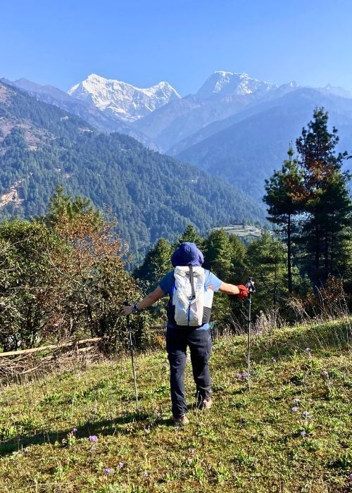 Worth every step _ Soaking in the views of Mt Everest