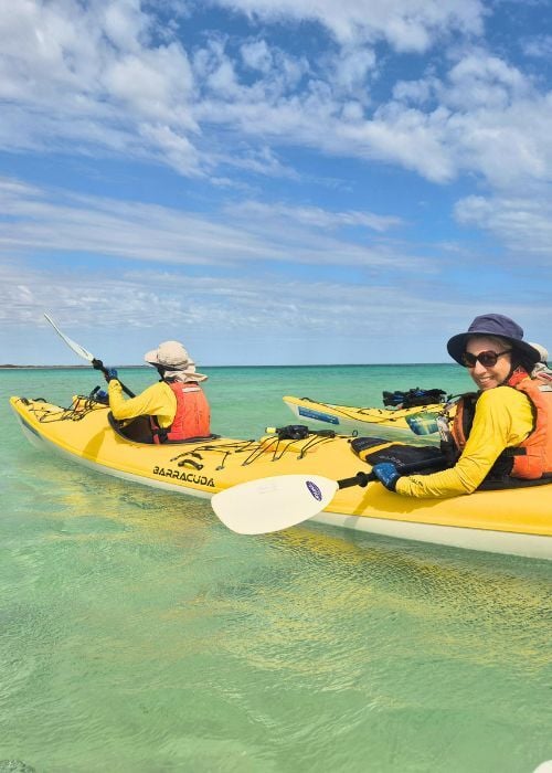 from gentle cruising _ Paddling on calm, clear waters