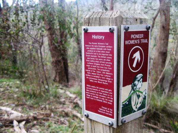 Women's Pioneer Trail Marker - Image courtesy of walkingsa.org.au