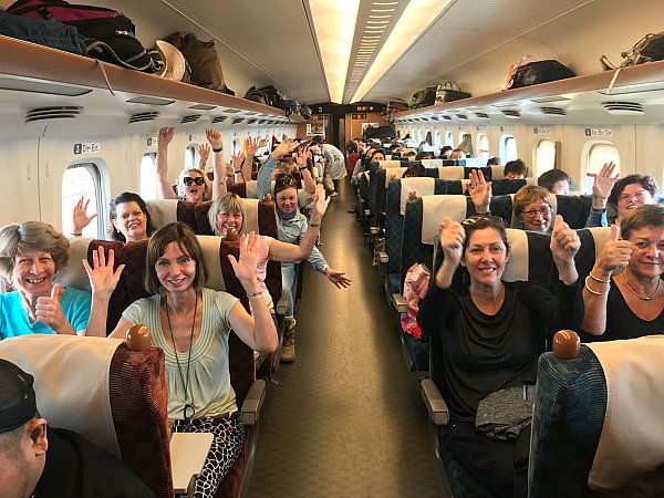 Trains in Japan Rock