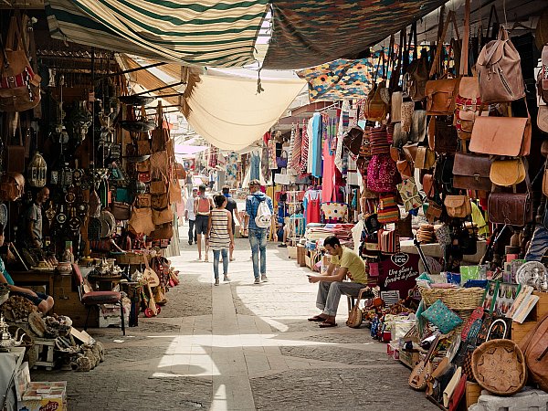 Souk or market in Marrakech