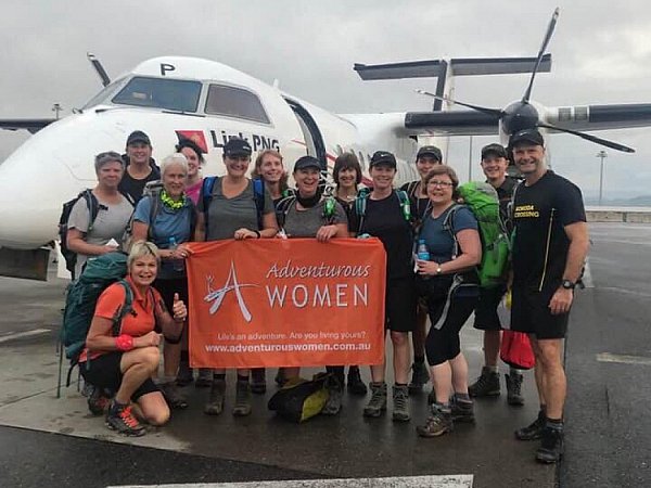 Adventurous Women Trekkers at Pt Moresby ready to go!