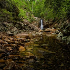 Waterfall on Cronan Creek in Mt Barney National Park by Alan Wigginton
