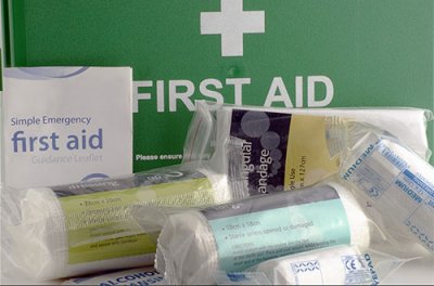 first aid equipment and dressings